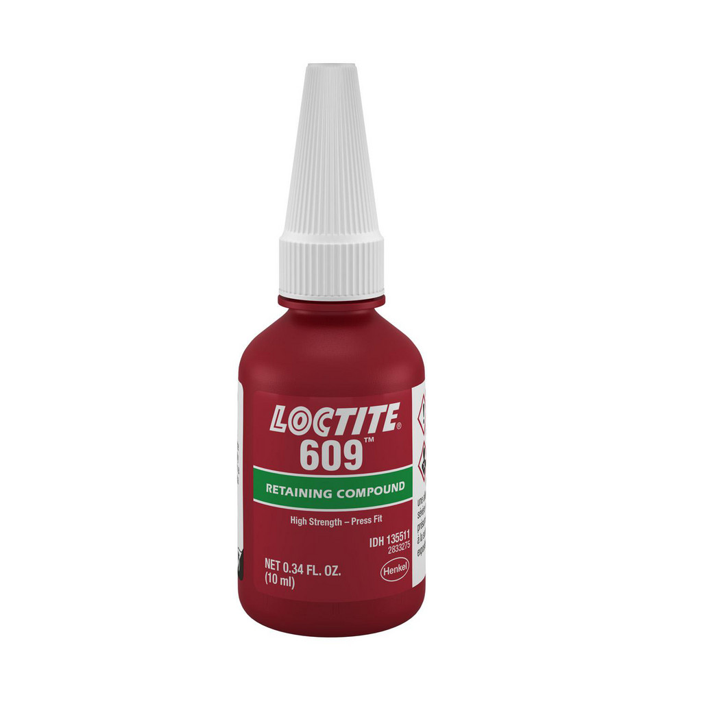 Loctite | Clover 609 Retaining Compound, 10 ml Bottle - General purpose, low-viscosity bonding of cylindrical parts | Part #135511