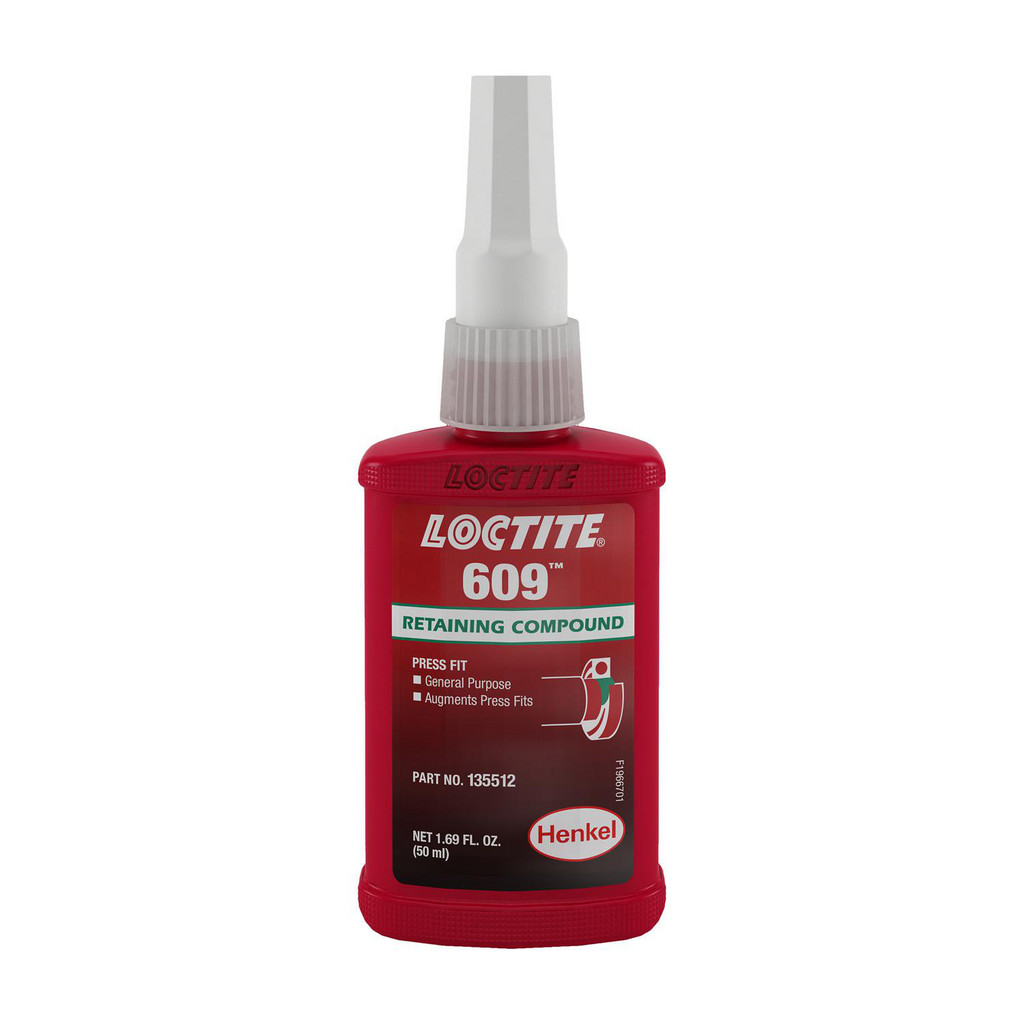 Loctite | Clover 609 Retaining Compound, 50 ml Bottle - General purpose, low-viscosity bonding of cylindrical parts | Part #135512