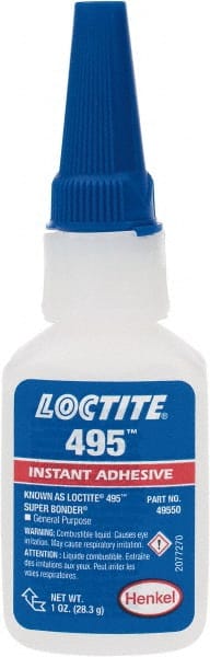 LOCTITE 135467 Adhesive Glue: 1 oz Bottle, Clear 