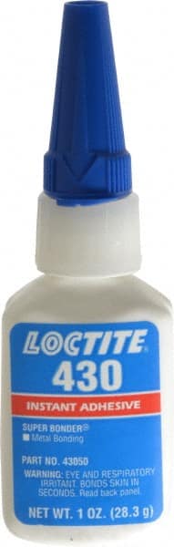 LOCTITE 233978 Adhesive Glue: 1 oz Bottle, Clear 