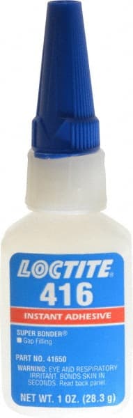 LOCTITE 135452 Adhesive Glue: 1 oz Bottle, Clear 