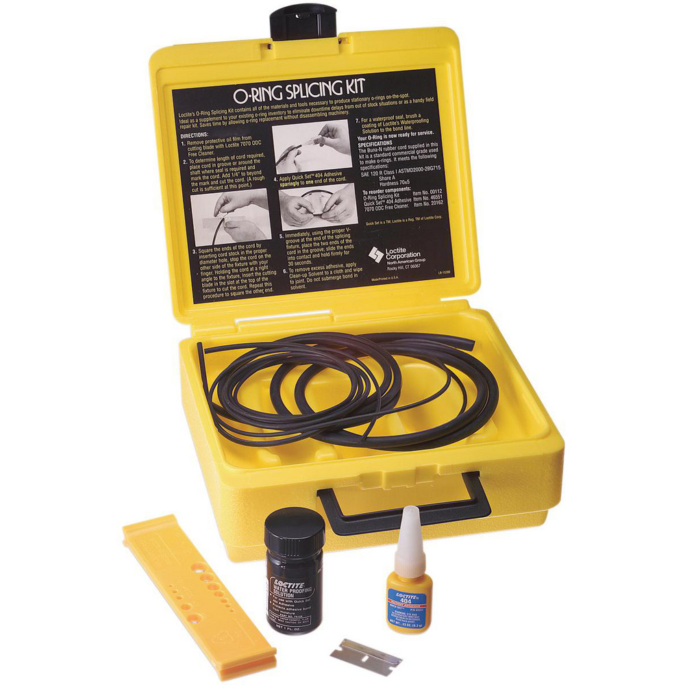 Clover Buna-N O Ring Making Kit - Contains Waterproofing Solution, Quick Set Adhesive, Buna N Cord Stock, O Ring Fixture & Cutting Blade & Carrying Case