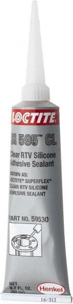Loctite - Superflex Clear RTV Silicone Adhesive Sealant - 80 ml