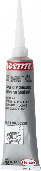 Joint Sealant: 80 mL Tube, Clear, RTV Silicone - 30 min Tack Free Dry Time
