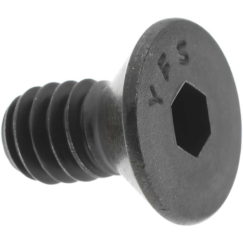 Flat Socket Cap Screw 1/420 x 1/2" Long, Alloy Steel, Black Oxide