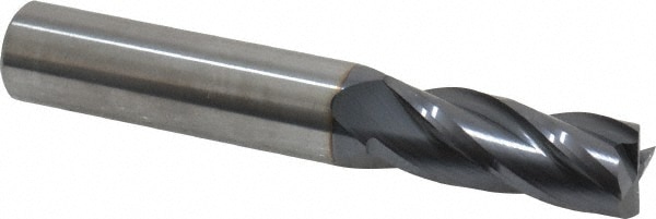 SGS 30016 Square End Mill: 13/32 Dia, 1 LOC, 7/16 Shank Dia, 2-3/4 OAL, 4 Flutes, Solid Carbide Image