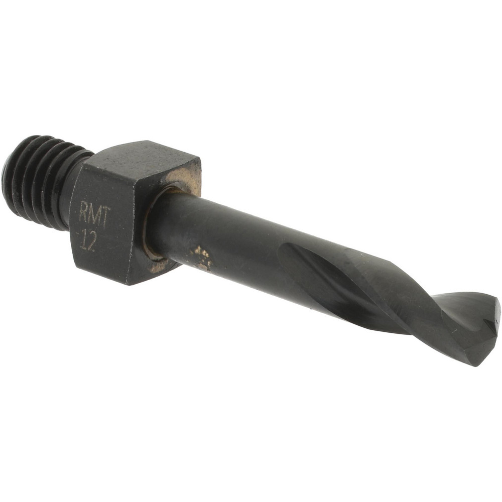 Threaded Shank Drill Bit: #12, 135 ° Point, 1/4-28 Shank, Cobalt