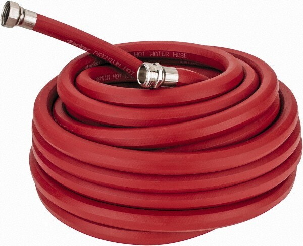 50' Long, 5/8" Male x Female GHT, -40 to 200°F, Rubber High Temp & High Pressure Hose