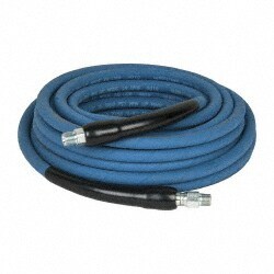 50' Long, 3/8" Fitting, Male Rigid x Male Swivel Fitting, -40 to 250°F, Neoprene High Temp & High Pressure Hose