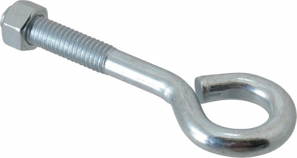 Gibraltar - 3/8-16, Zinc-Plated Finish, Steel Wire Turned Open Eye Bolt ...