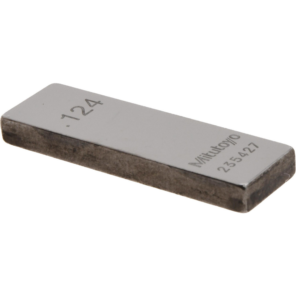 Mitutoyo Rectangle Steel Gage Block 0124 Grade AS1  Accuracy Grade AS1 Includes Certificate of Inspection  Part 611164541