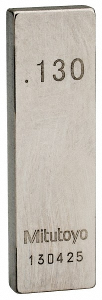 Mitutoyo Rectangle Steel Gage Block 013 Grade AS1  Accuracy Grade AS1 Includes Certificate of Inspection  Part 611170541
