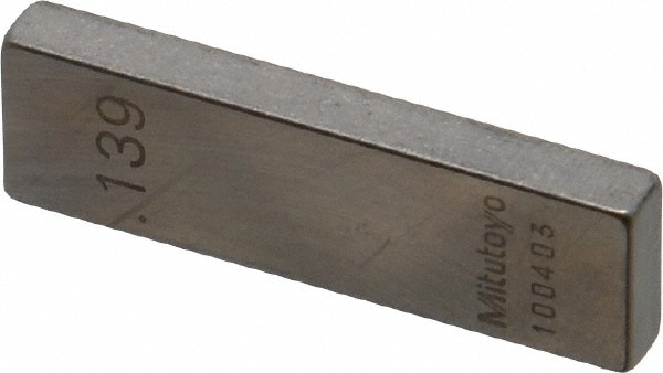 Rectangle Steel Gage Block: 0.139", Grade AS-1