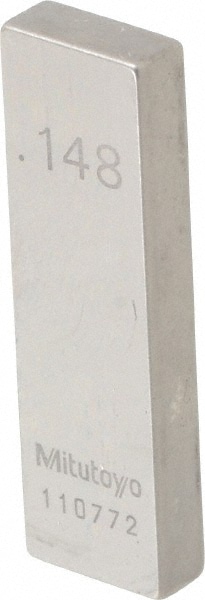 Rectangle Steel Gage Block: 0.148", Grade AS-1