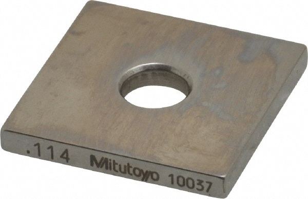 Mitutoyo 614154-531 Square Steel Gage Block: 0.114", Grade 0 Image