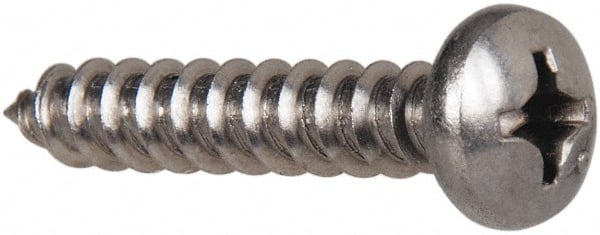 316 Stainless Steel Phillips Pan Head #12 Sheet Metal Screws Select Length 