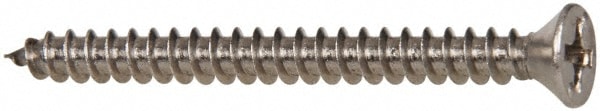 Value Collection R58005230 Sheet Metal Screw: #6, Flat Head, Phillips Image