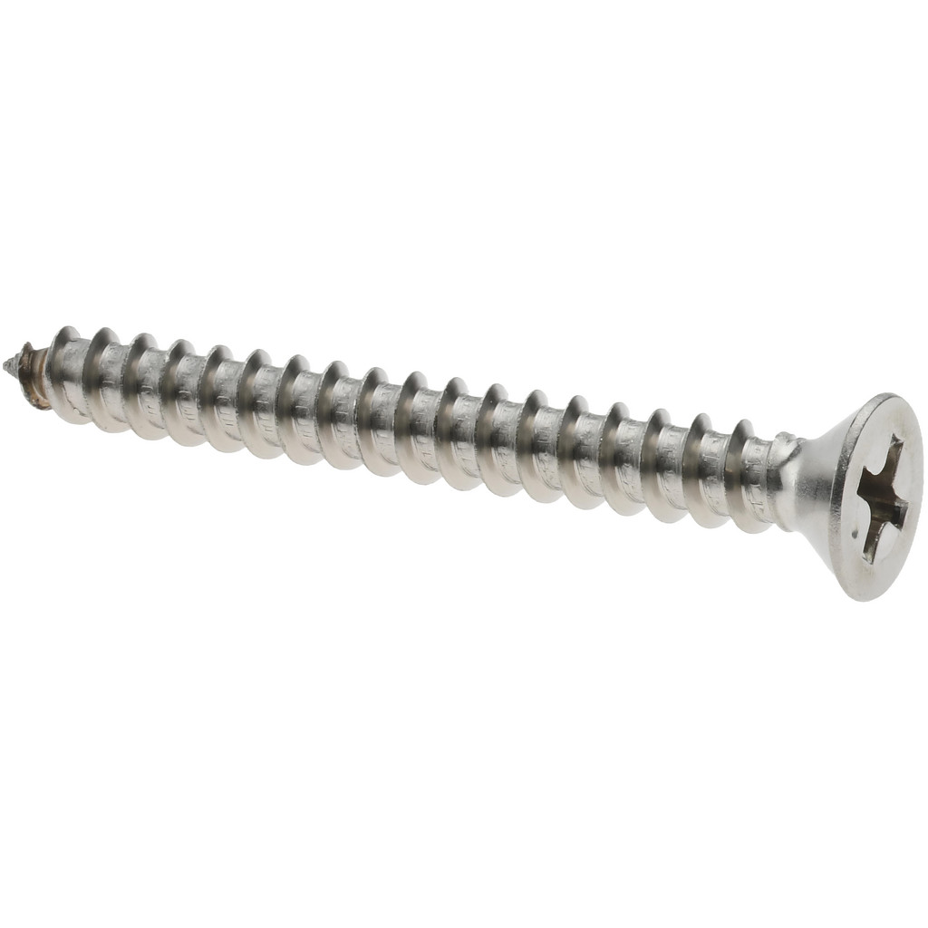 Value Collection R58005244 Sheet Metal Screw: #8, Flat Head, Phillips Image