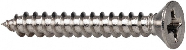 Value Collection R58005258 Sheet Metal Screw: #10, Flat Head, Phillips Image