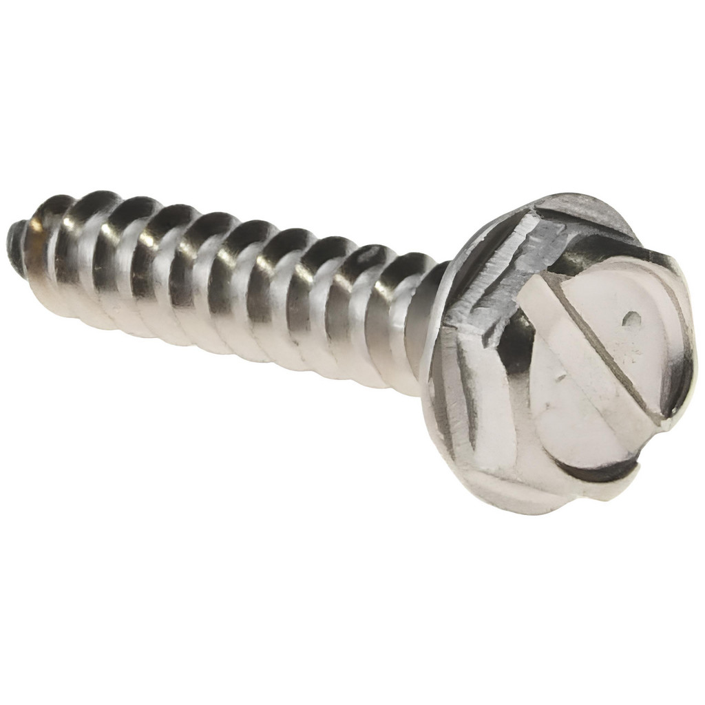 Value Collection R58005294 Sheet Metal Screw: #6, Hex Washer Head, Slotted Image
