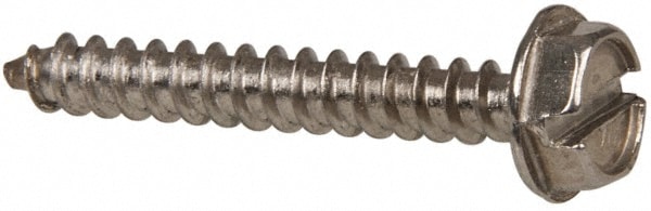 Value Collection R58005296 Sheet Metal Screw: #6, Hex Washer Head, Slotted Image