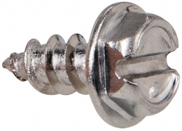 Value Collection R58005302 Sheet Metal Screw: #8, Hex Washer Head, Slotted Image