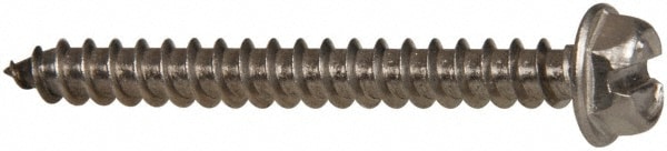 Value Collection R58005314 Sheet Metal Screw: #8, Hex Washer Head, Slotted Image