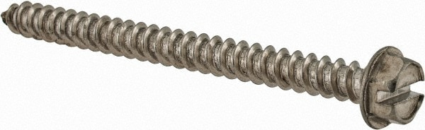 Value Collection R58005316 Sheet Metal Screw: #8, Hex Washer Head, Slotted Image