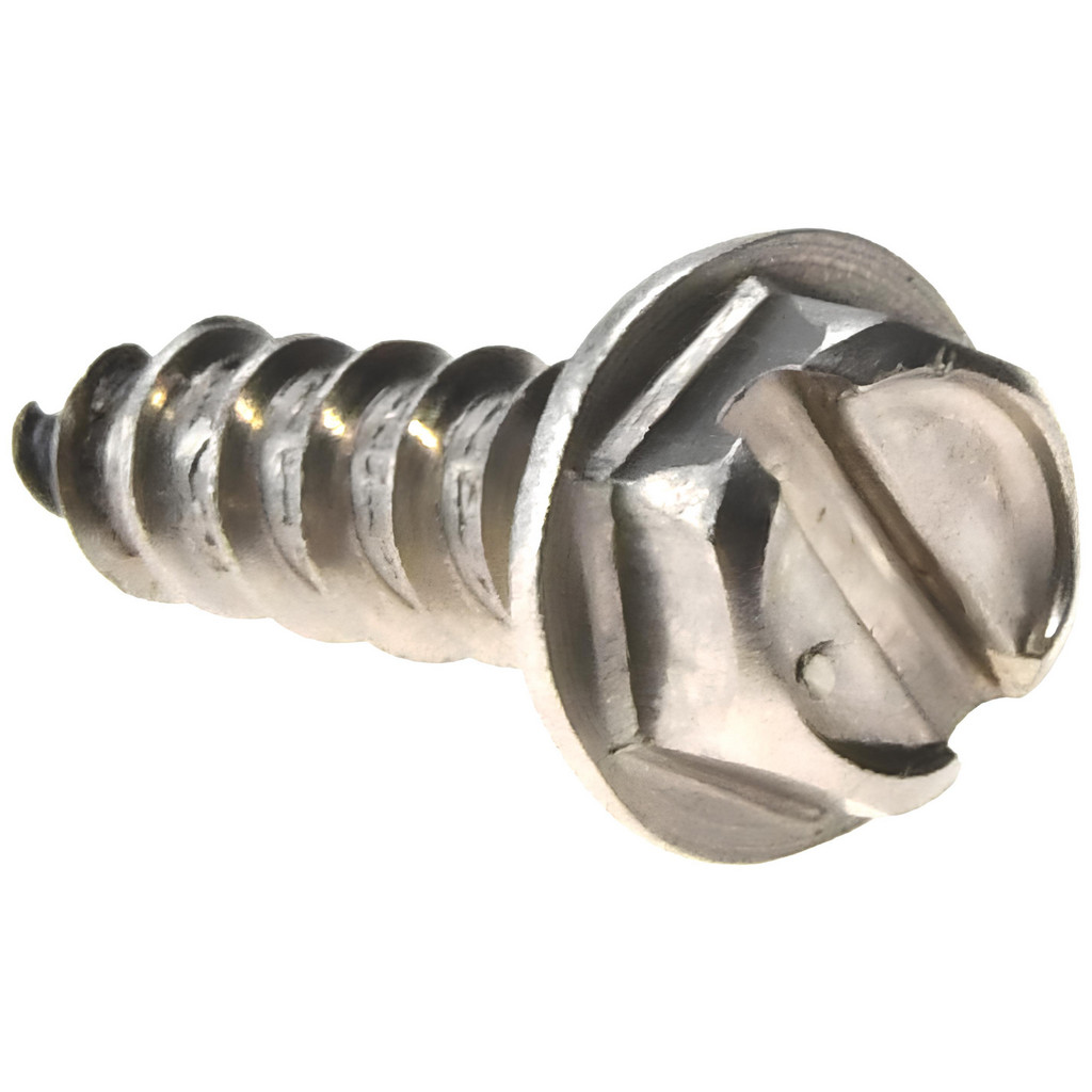 Value Collection R58005332 Sheet Metal Screw: #12, Hex Washer Head, Slotted Image