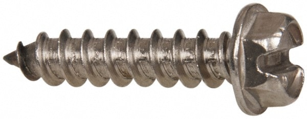 Value Collection R58005334 Sheet Metal Screw: #12, Hex Washer Head, Slotted Image