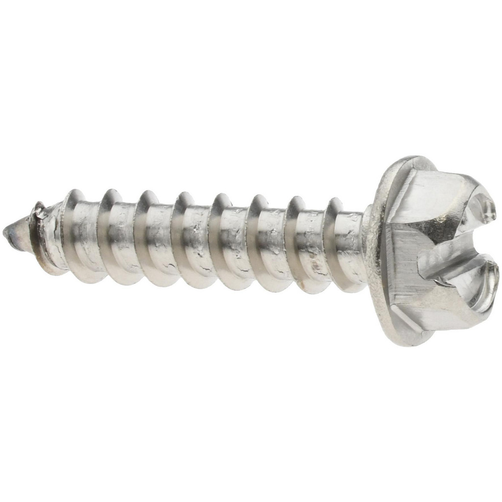 Value Collection R58005334 Sheet Metal Screw: #12, Hex Washer Head, Slotted Image