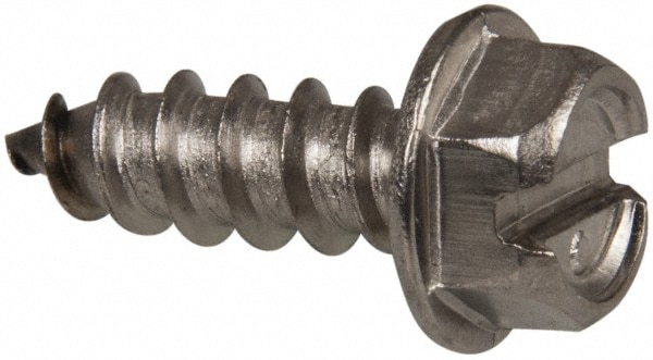 Value Collection R58005342 Sheet Metal Screw: #14, Hex Washer Head, Slotted Image