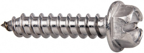 Value Collection R58005346 Sheet Metal Screw: #14, Hex Washer Head, Slotted Image