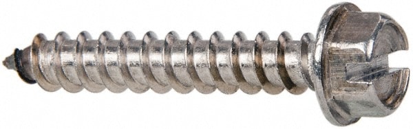 Value Collection R58005348 Sheet Metal Screw: #14, Hex Washer Head, Slotted Image