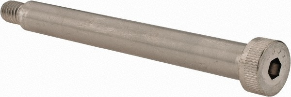 Made in USA 73217 Shoulder Screw: 1/2" Shoulder Dia, 4-1/2" Shoulder Length, 3/8-16, 18-8 & 300, Stainless Steel, Hex Socket Image