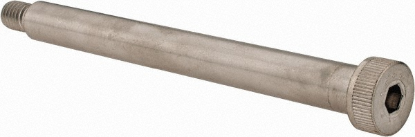 Made in USA 73223 Shoulder Screw: 1/2" Shoulder Dia, 5" Shoulder Length, 3/8-16, 18-8 & 300, Stainless Steel, Hex Socket Image