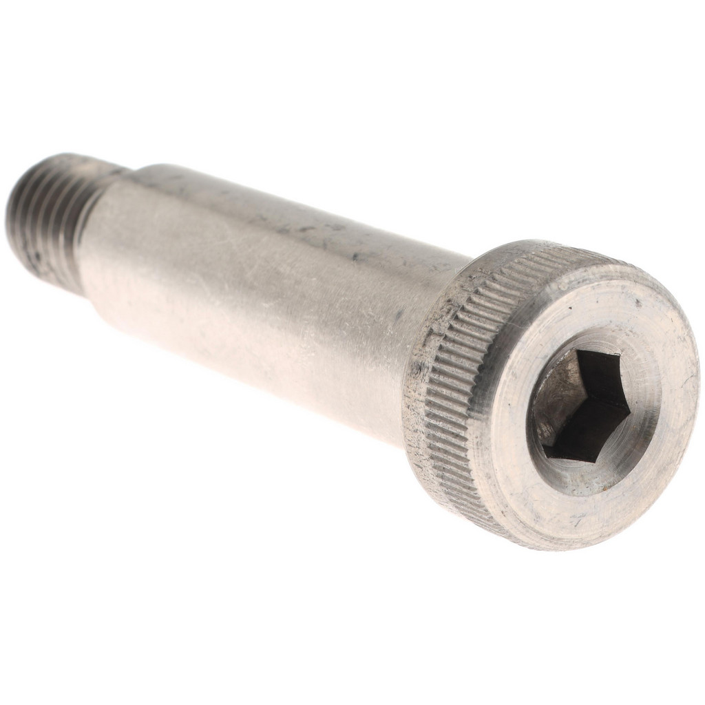 Value Collection R57600608 Shoulder Screw: 5/8" Shoulder Dia, 2" Shoulder Length, 1/2-13, 18-8 Stainless Steel, Hex Socket Image