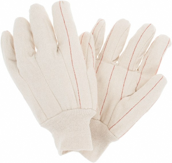 Work Gloves: PiP 92-918, Size Universal, Canvas Lined, Canvas, General Purpose - Natural, Pair