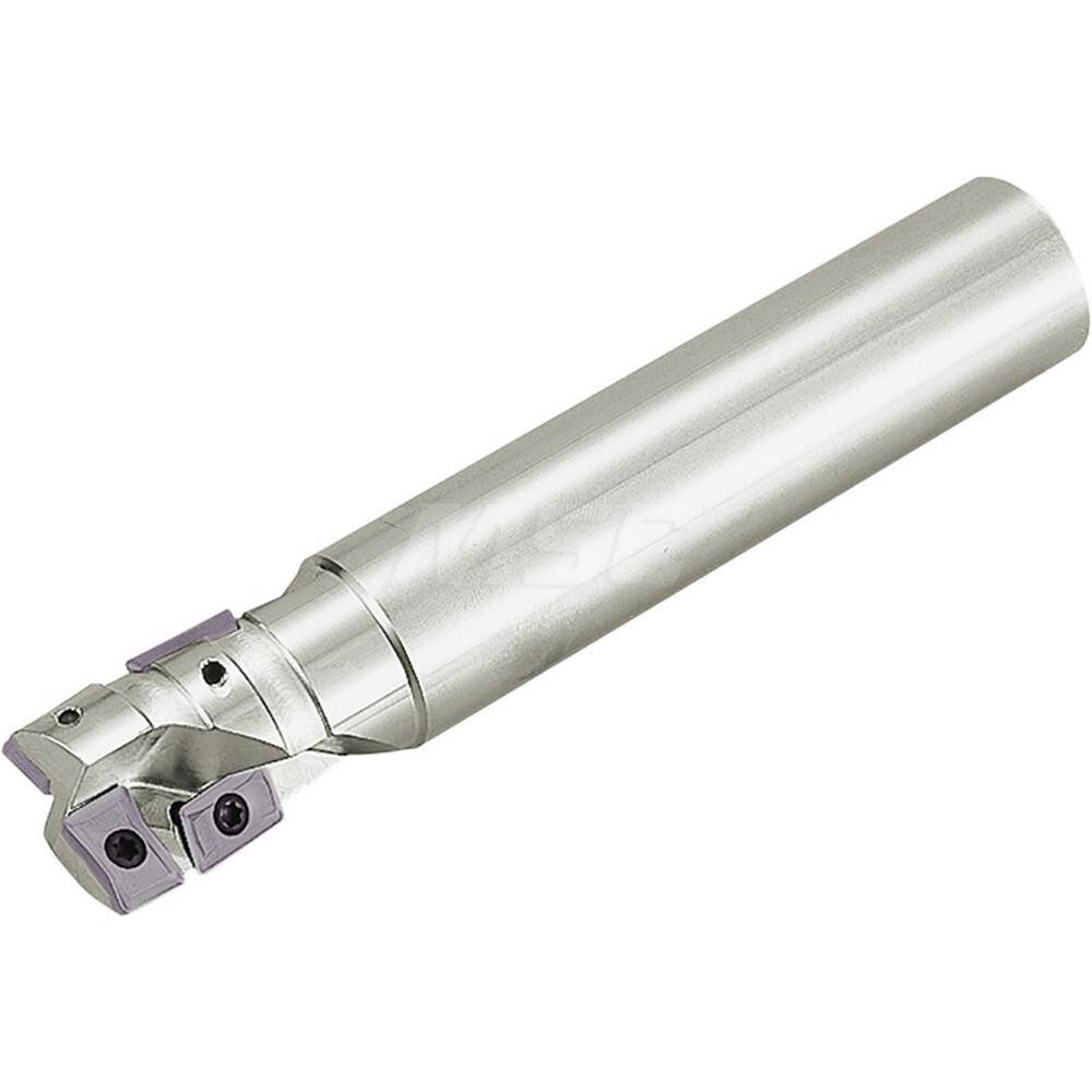 1-1/4" Cut Diam, 0.295" Max Depth, 1-1/4" Shank Diam, Cylindrical Shank, 6.26" OAL, Indexable Square-Shoulder End Mill