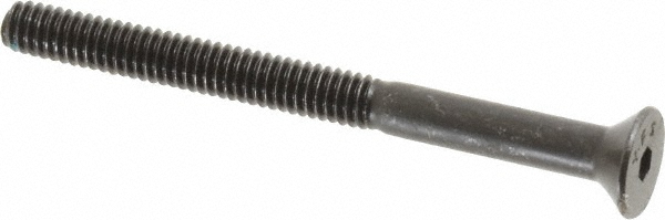 Value Collection 721096PR Flat Socket Cap Screw: #8-32 x 2" Long, Alloy Steel, Black Oxide Finish Image