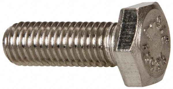 Value Collection R88383623 Hex Head Cap Screw: 1/4-28 x 3/4", Grade 316 Stainless Steel, Uncoated Image