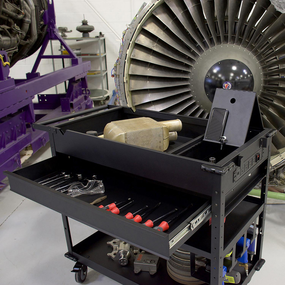 Montezuma Tool & Work Utility Cart 40" Long, 40" Wide, Steel, 525 lb