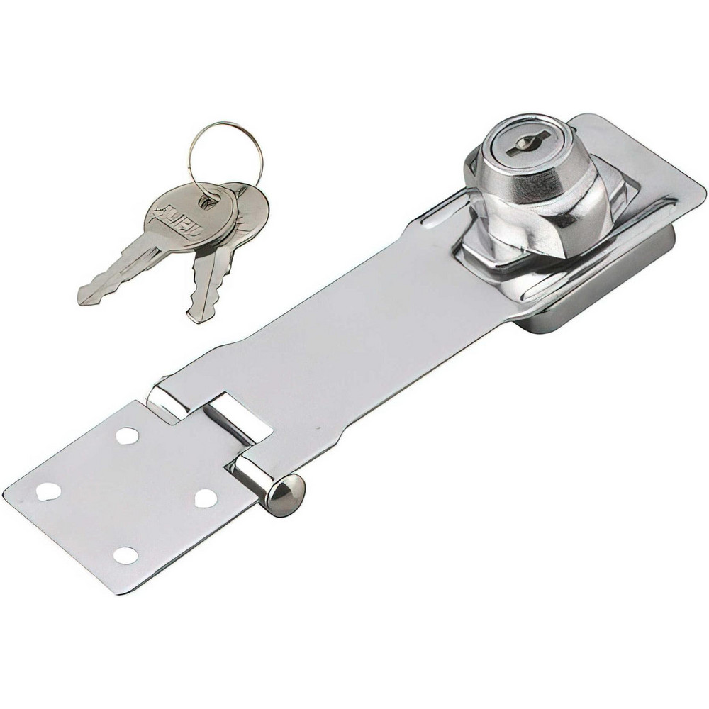 Onward Hasps; Hasp Type Locking; Material Steel; Arm Length 4.5 in; Finish Chrome; Arm