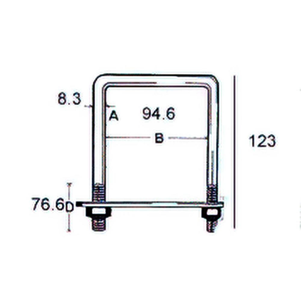 Onward U Bolts & Guillotine Clamps; Mount Type With Mount Plate