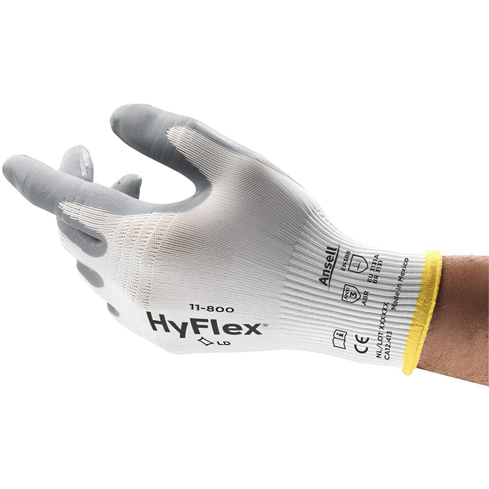 Series 11-800 General Purpose Work Gloves: Small, Nitrile-Coated Nylon