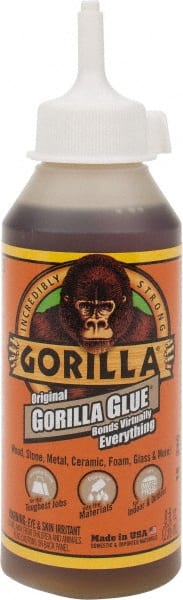 Gorilla Glue 5000805 All Purpose Glue: 8 oz Bottle, Brown 