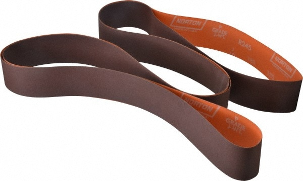 Abrasive Belt: 2" Wide, 132" Long, 180 Grit, Aluminum Oxide
