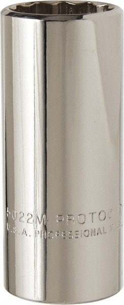 Deep Hand Socket: 22 mm Socket, 12-Point