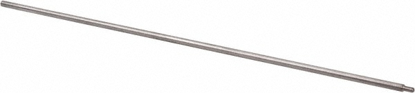 24" Long, 12-24 Female, Aluminum Brush Handle Extension - 0.313" Dia, 12-24 Male, For Use with Tube Brushes & Scrapers