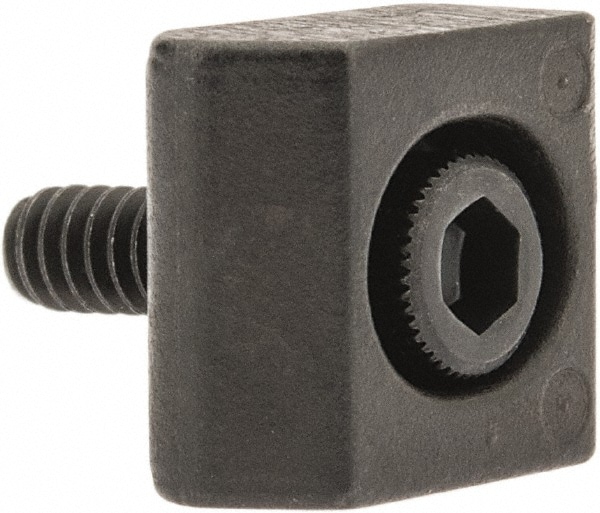 Mitee-Bite 26000 4-40 Screw Thread, 3/8" Wide x 0.075" High, Serrated Steel Standard Style Screw Mount Toe Clamp 